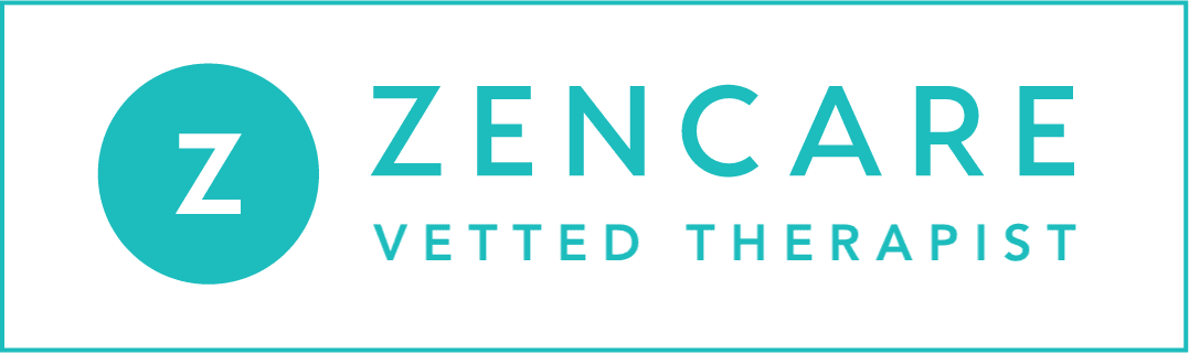 Zencare logo with vetted therapist text.